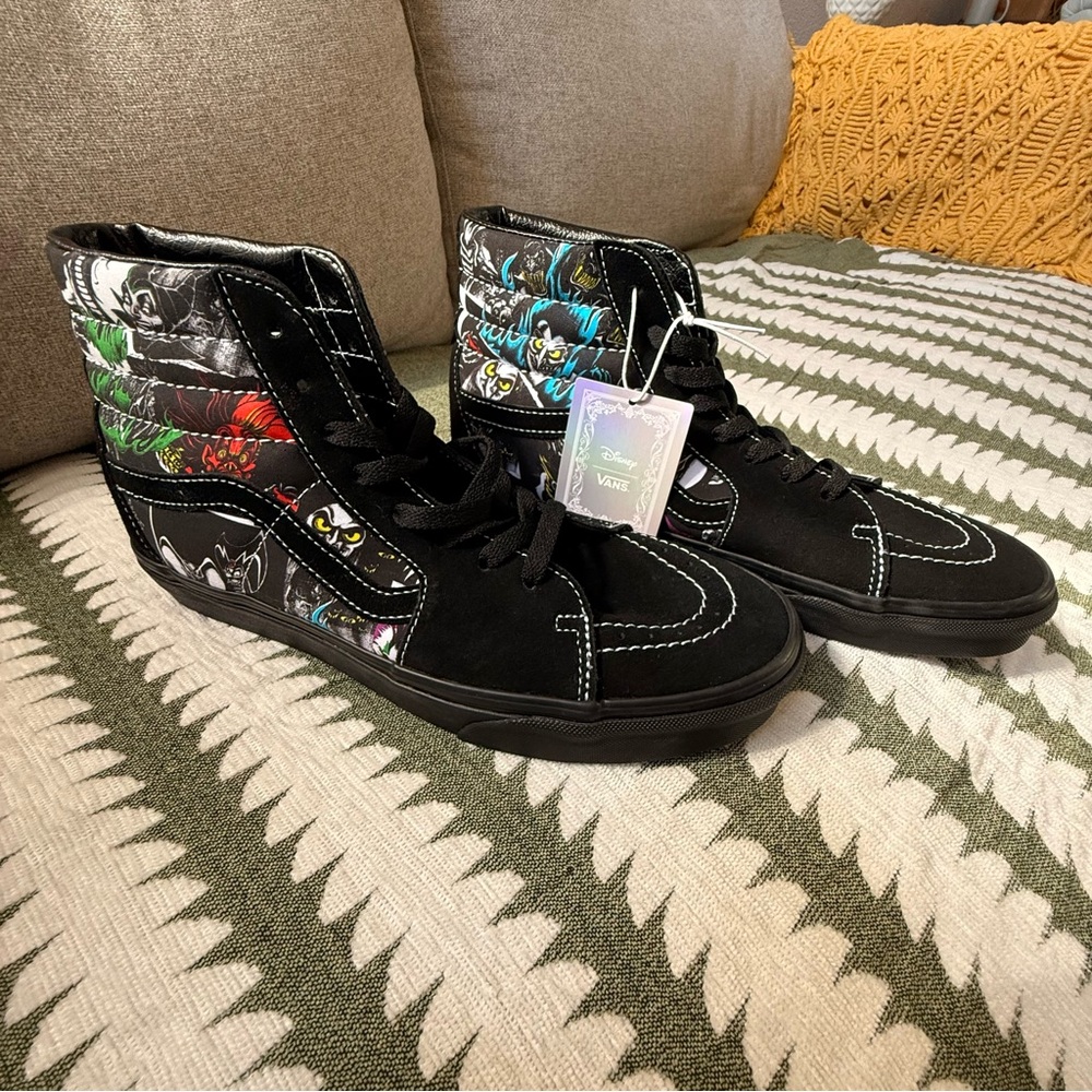 Disney 100 Villains Vans Black High-Tops